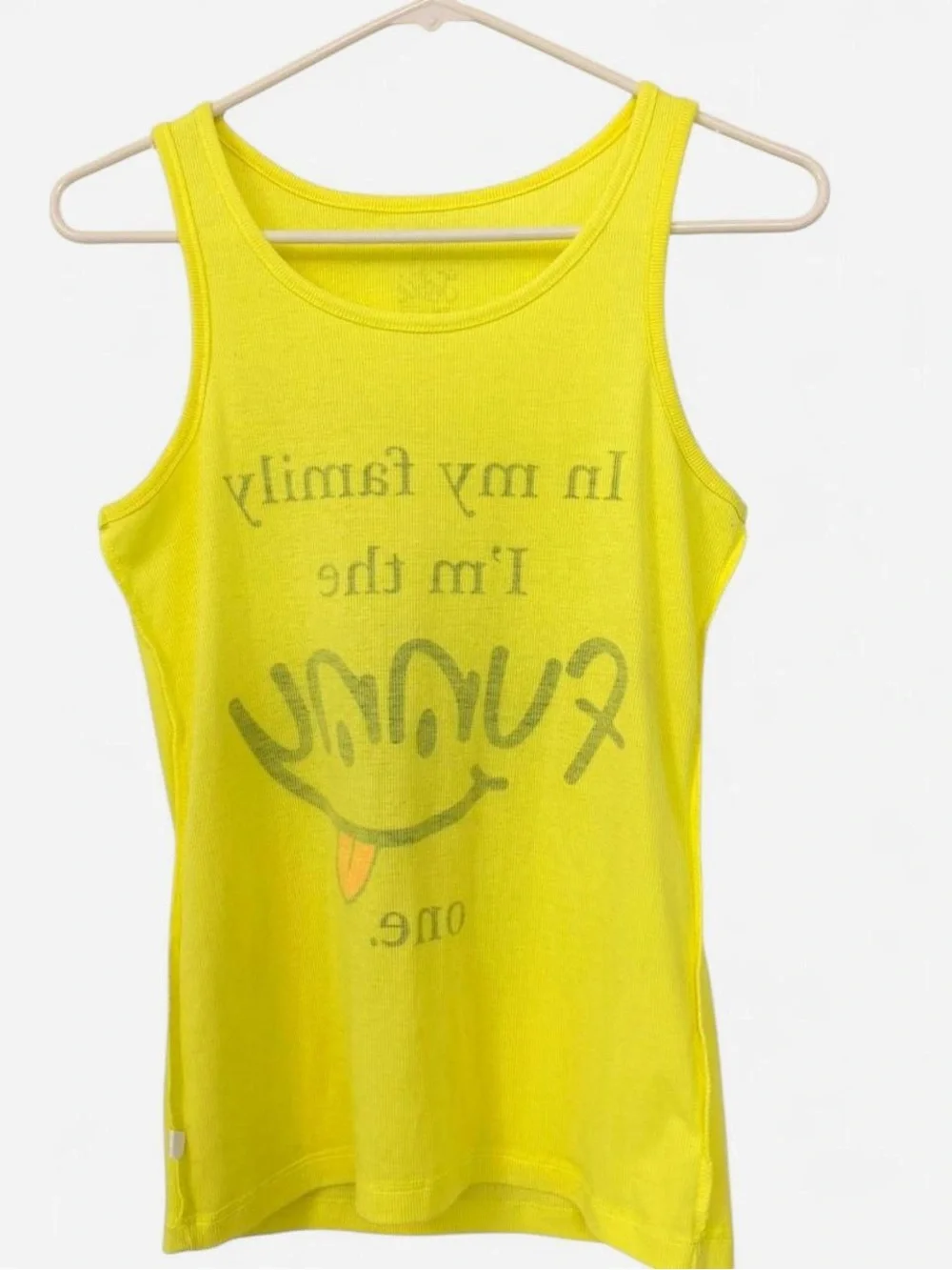 Justice Yellow Kids Graphic Tank Top!